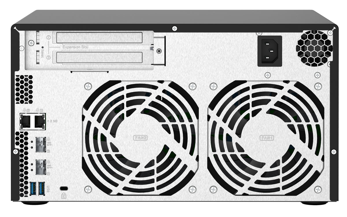 QNAP TS-832PX NAS Tower Annapurna Labs AL324 4 Go DDR4, Aluminium Noir