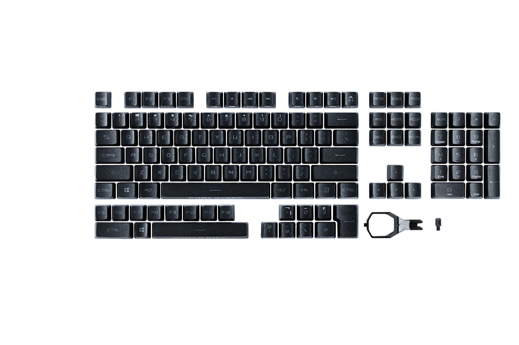 ASUS ROG RX PBT Keycap Set, Capuchons de Clavier Noir