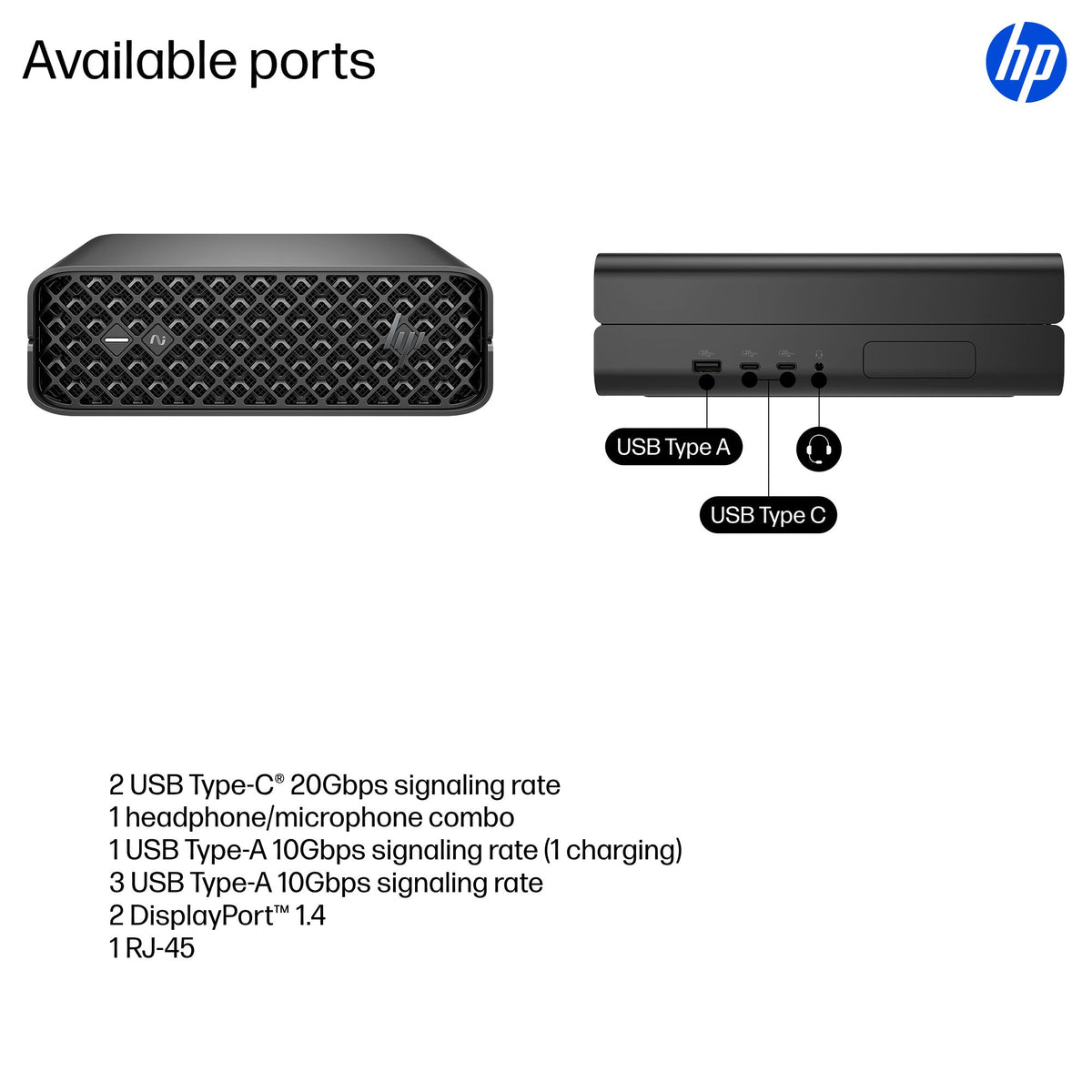HP Workstation Z2 G1i Mini Core Ultra 7 265 32GB 1TB NVIDIA RTX A400 Windows 11 Pro