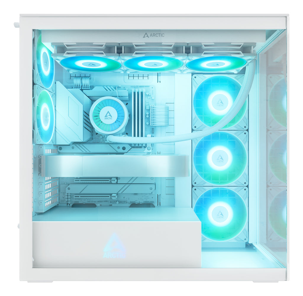 ARCTIC Xtender White (Clear Glass) Midi Tower Blanc