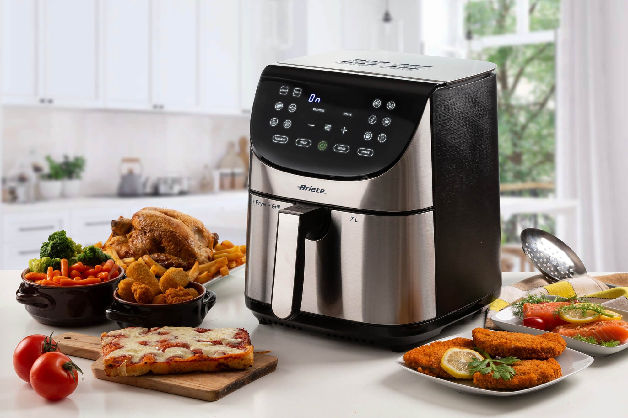 Ariete 4628/00 Unique 7 L Autonome 1800 W Friteuse d’air chaud Noir