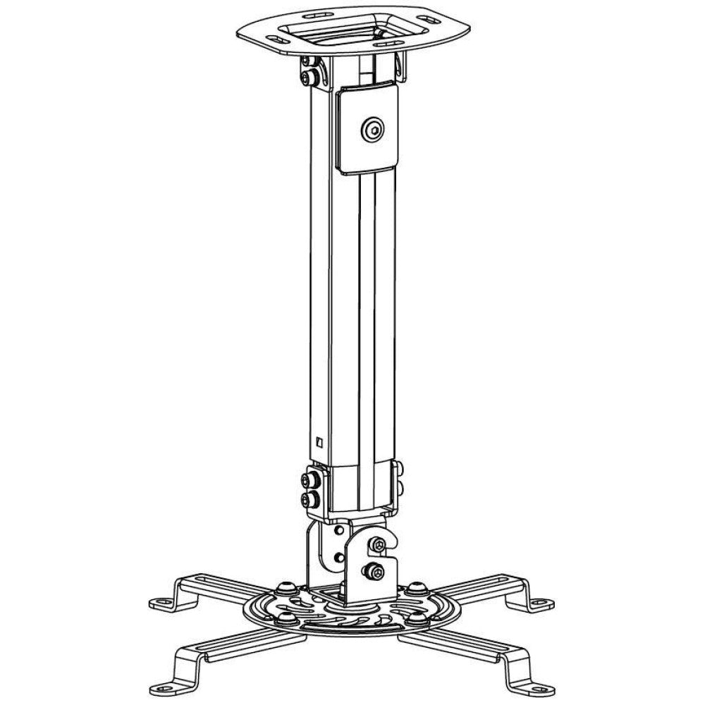 Techly ICA-PM 18M support pour projecteurs Plafond Argent