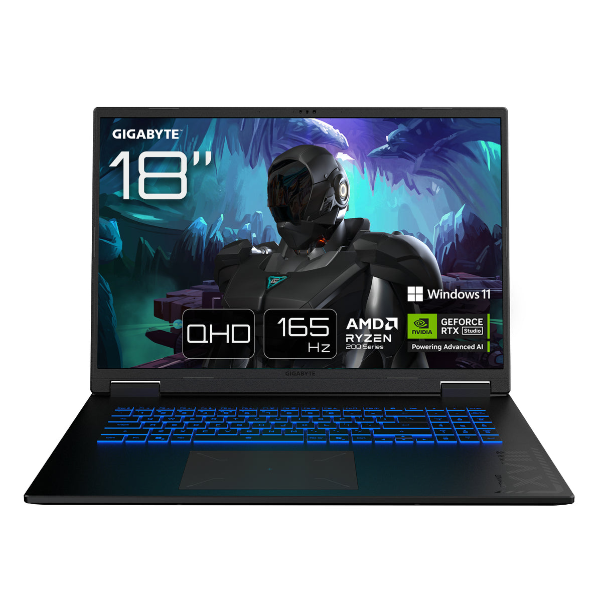 GIGABYTE GAMING A18 3WHK3DEC64SH laptop AMD Ryzen™ 7 260 Ordinateur portable 45,7 cm (18") WQXGA 32 Go DDR5-SDRAM 1 To S