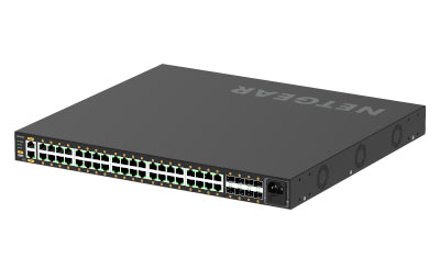 NETGEAR GSM4248P Géré L2/L3/L4 Gigabit Ethernet (10/100/1000) Connexion Ethernet, supportant l'alimentation via ce port (PoE) Noir