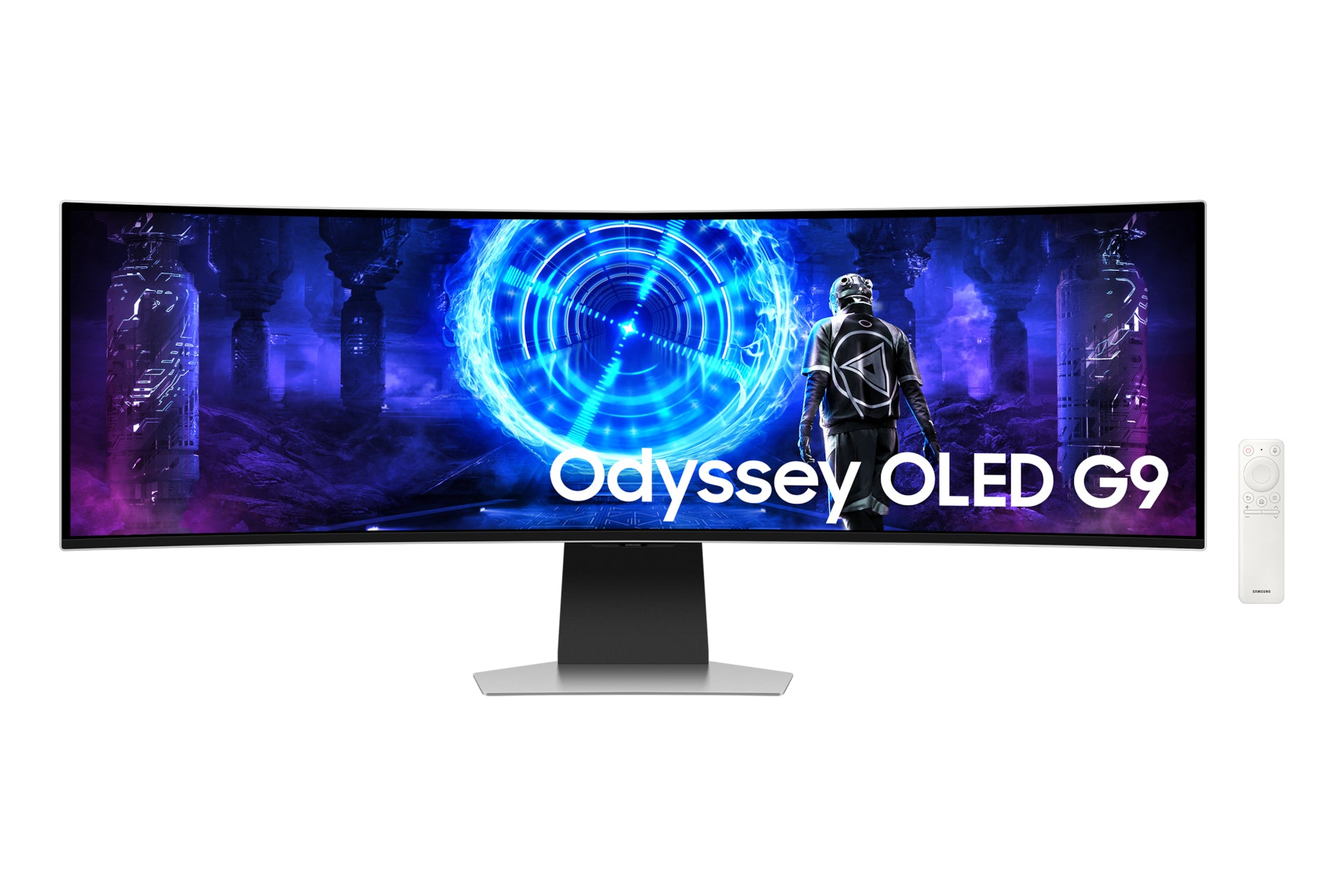 Samsung Samsung G95SD écran plat de PC 124,5 cm (49") 5120 x 1440 pixels Dual QHD OLED Argent