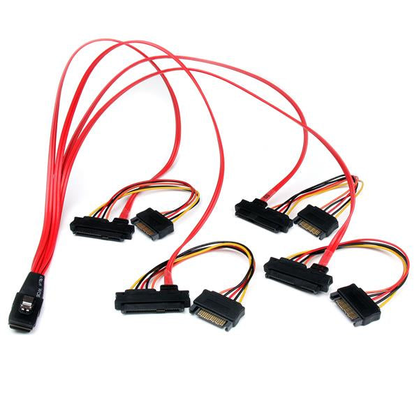 StarTech.com Câble Mini SAS Interne SFF-8087 vers 4 SFF-8482, 50 cm