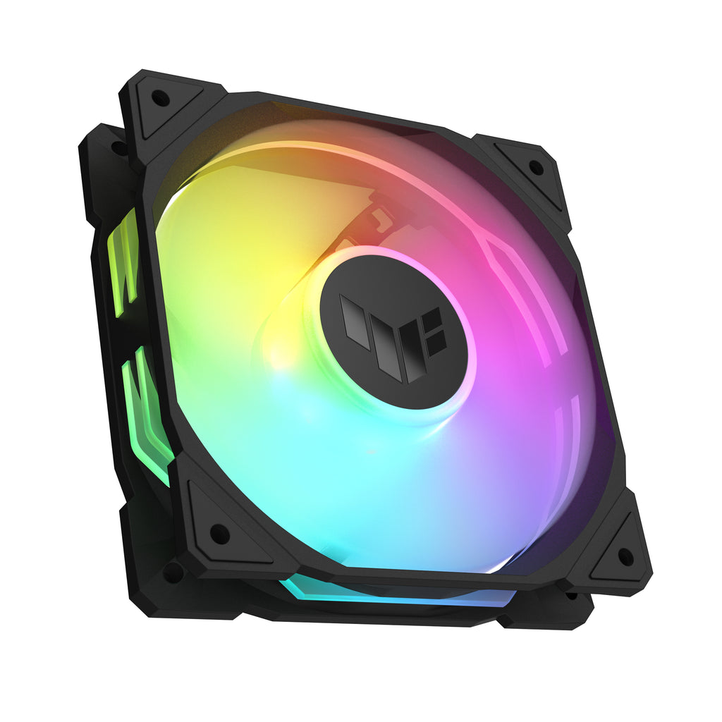 ASUS TUF Gaming TR120 ARGB Reverse Fan - Single Pack Boitier PC Ventilateur 12 cm Noir