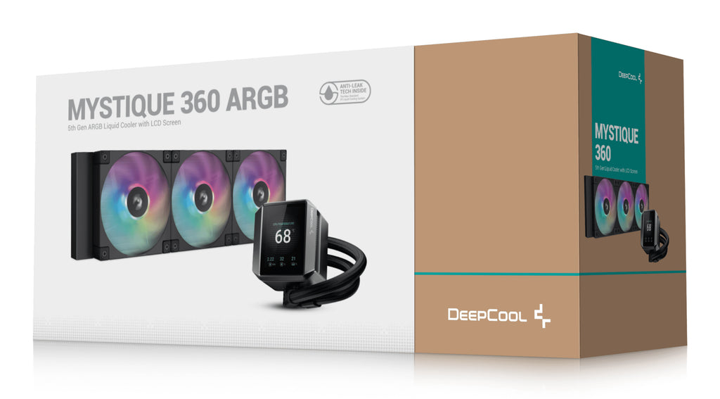 Deepcool MYSTIQUE 360 ARGB Vandkøler 1-pack Sort 120 mm