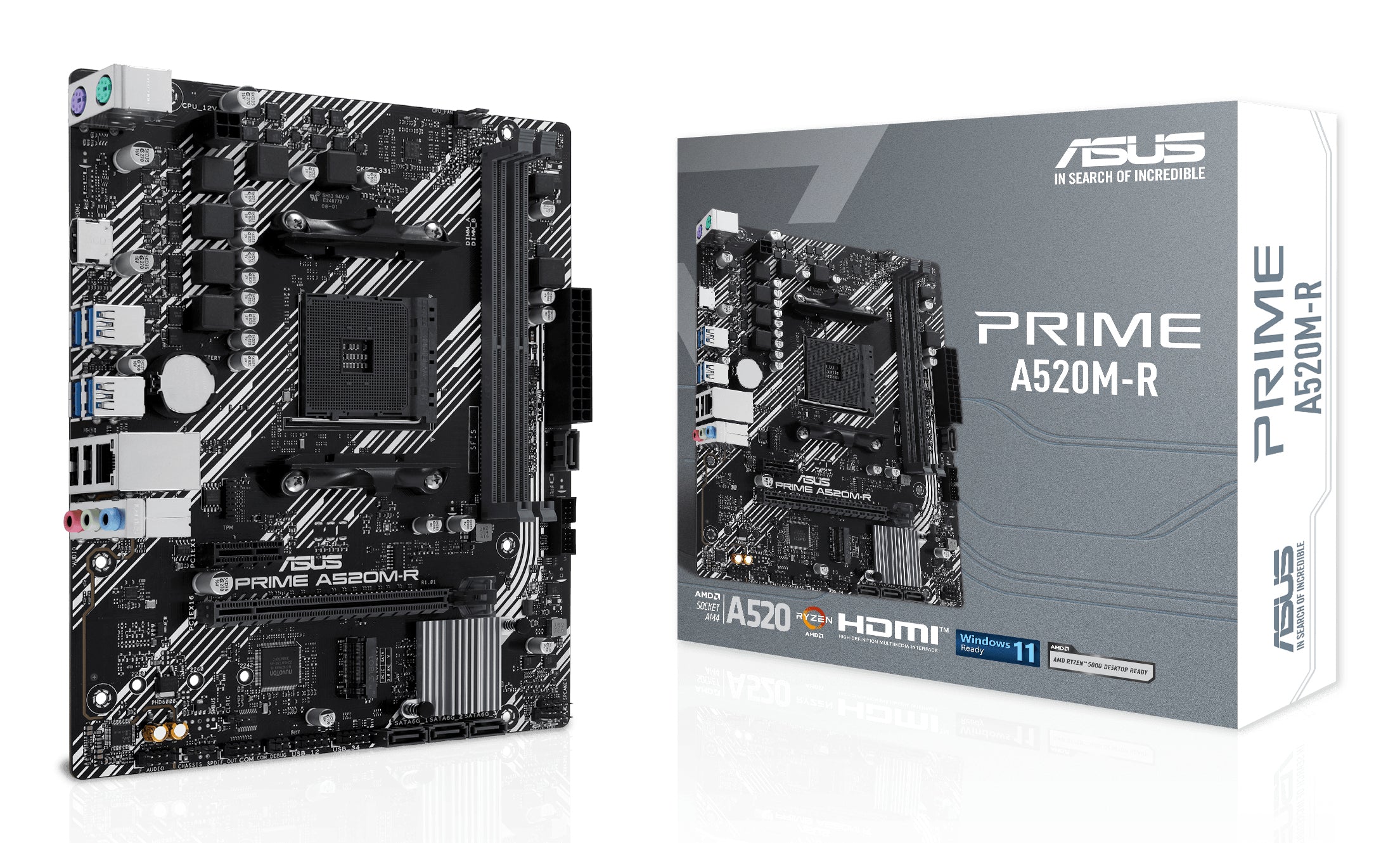 ASUS PRIME A520M-R AMD A520 Emplacement AM4 micro ATX
