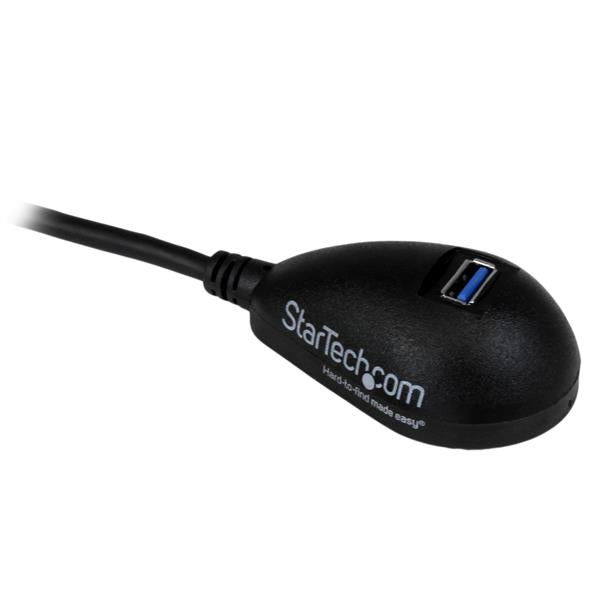 StarTech.com Câble d'extension SuperSpeed USB 3.0 (5Gbps) de 1,5m - Rallonge USB A vers A sur socle - M/F - Noir - vue 2