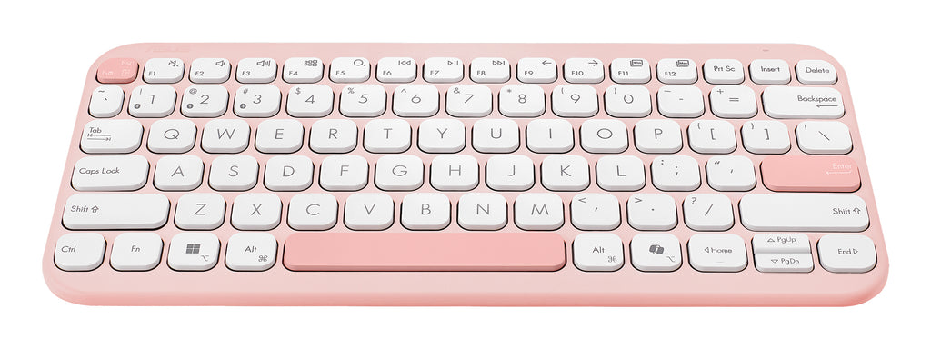 ASUS Marshmallow Keyboard KW100 clavier Maison Bluetooth QWERTZ Allemand Rose
