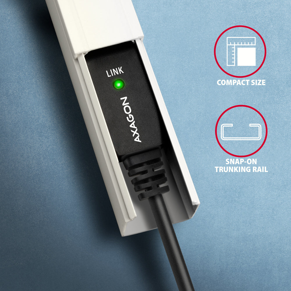 AXAGON USB 2.0 Printerkabel 10m Sort - vue 5