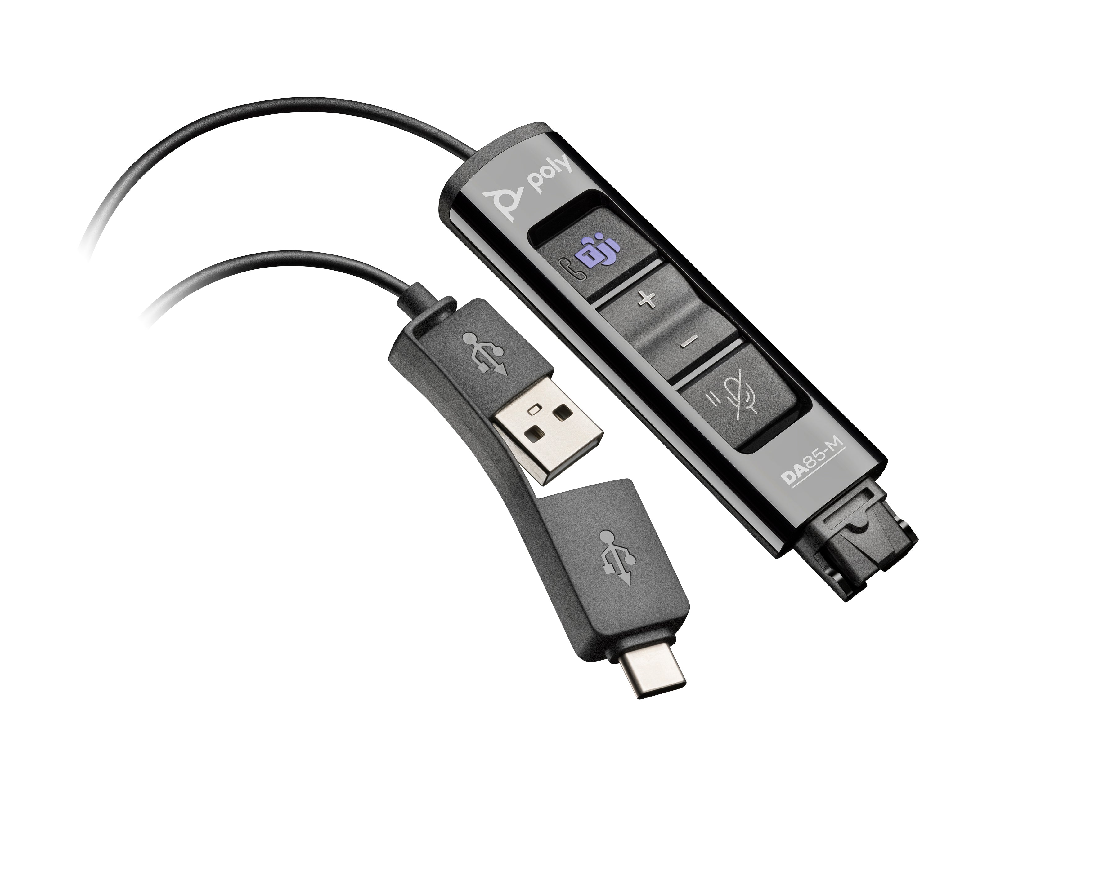 HP Poly Adaptateur USB vers QD Poly DA85-M compatible TAA