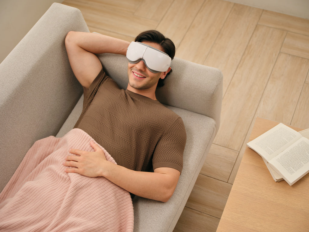 Masseur pour Yeux ES500, Massage par Compression, Blanc