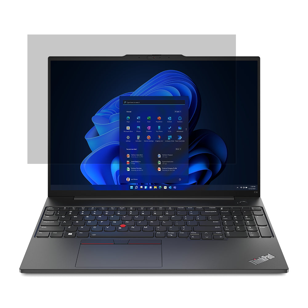 Lenovo 4XJ1U03939 filtre anti-reflets pour écran et filtre de confidentialité 40,6 cm (16") Ordinateur portable Filtre de confidentialité sans bords pour ordinateur