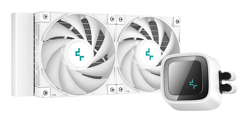 Deepcool LS520 WH Système de Refroidissement Liquide pour Processeur, Blanc, 120 mm