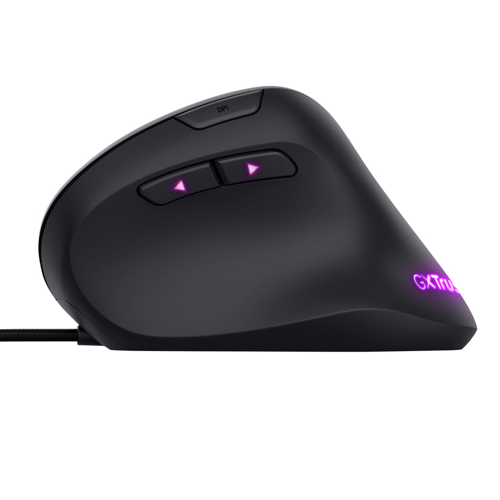 Trust GXT 144 Rexx Souris Gaming Verticale Ergonomique, Optique 10000 DPI, USB Type-A
