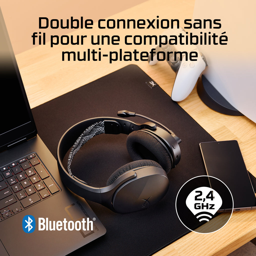 Casque de Jeu Sans Fil HyperX Cloud Jet, Noir