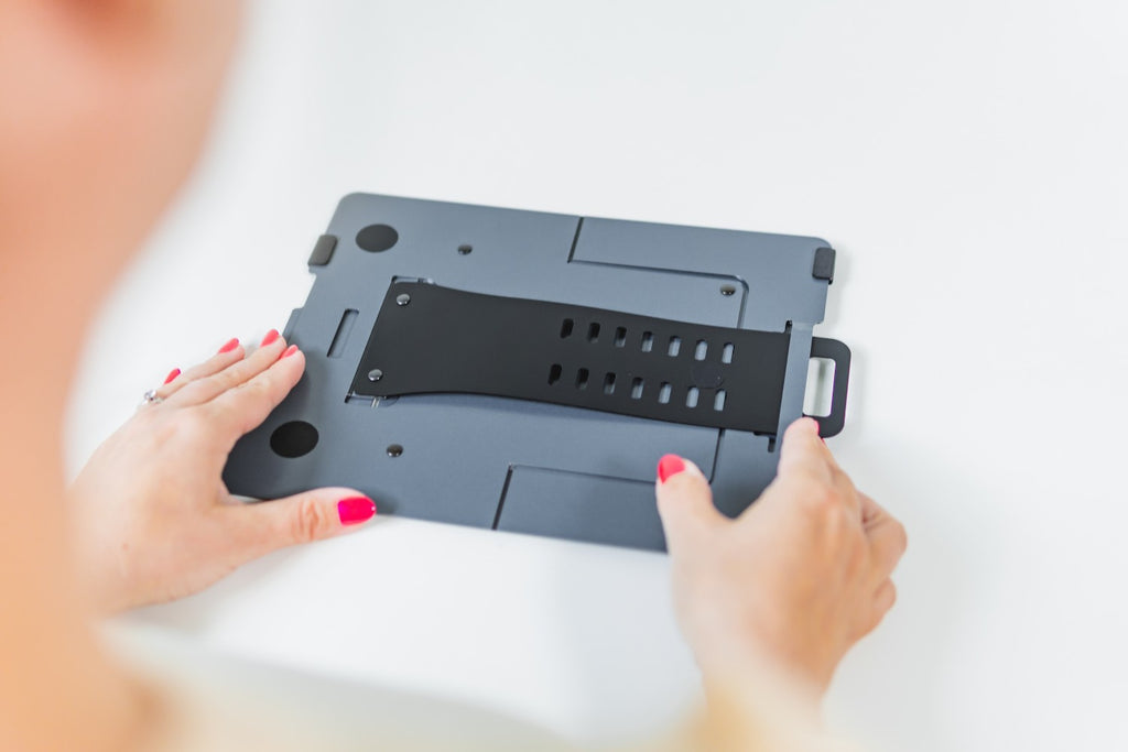 Support pour Ordinateur Portable FlexTop 170, Aluminium, Gris Foncé