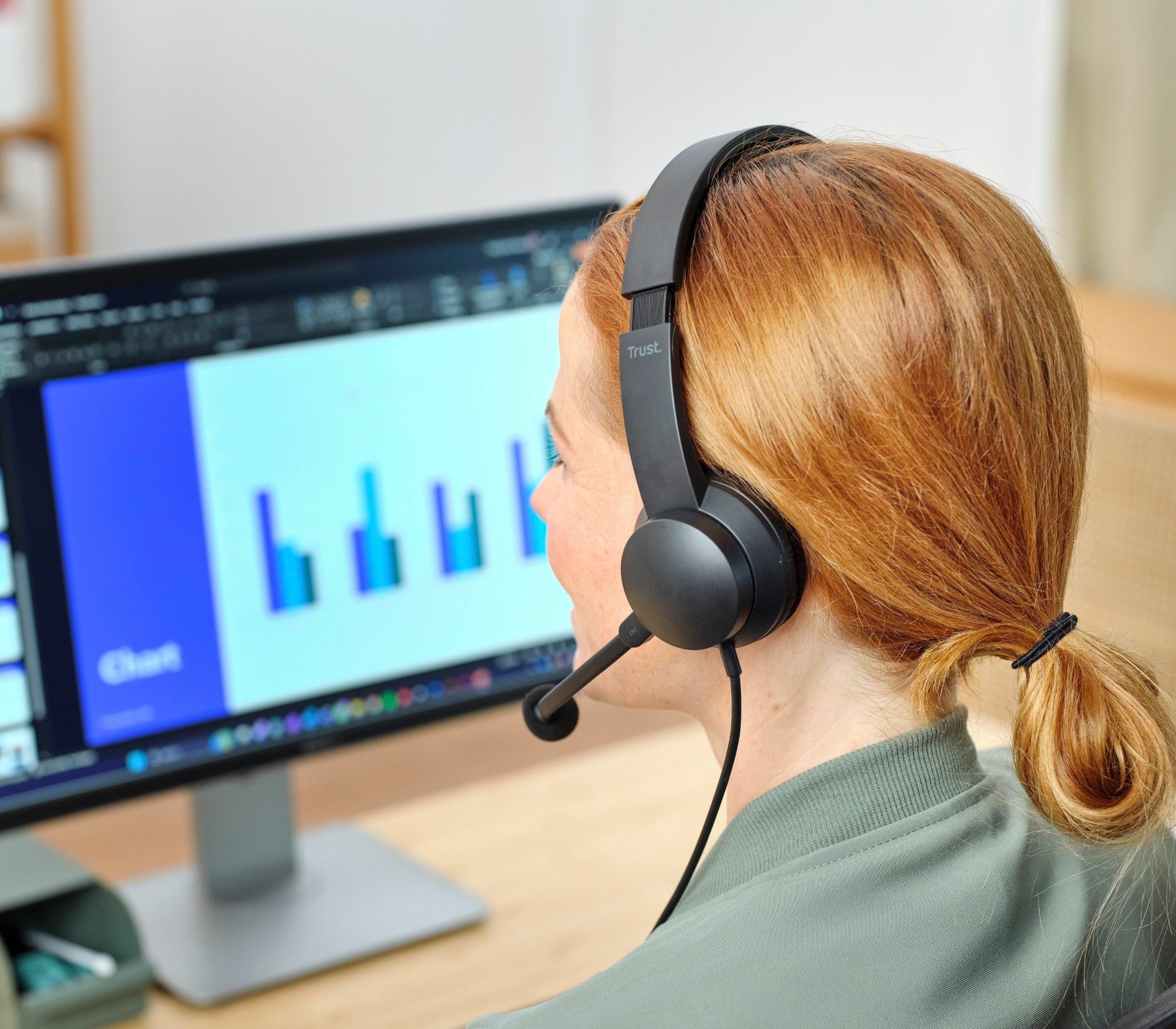 Trust HS-260 Casque Avec fil Minerve Bureau/Centre d'appels USB Type-A Noir