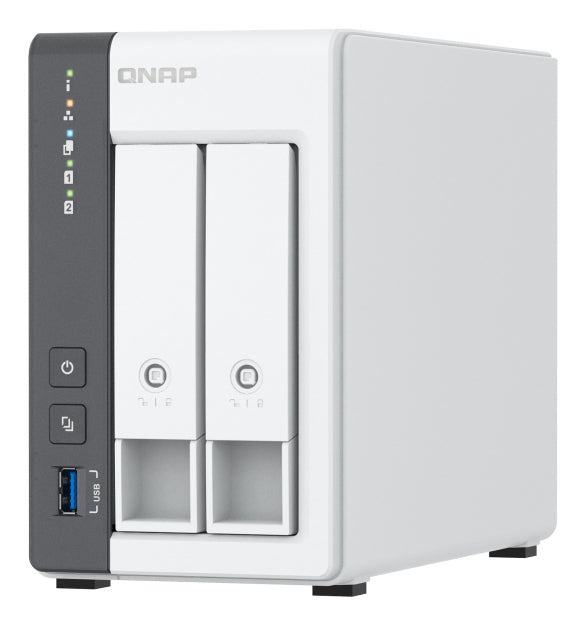 QNAP TS-216G serveur de stockage NAS Tower Cortex-A Cortex-A55 4 Go 0 To Blanc