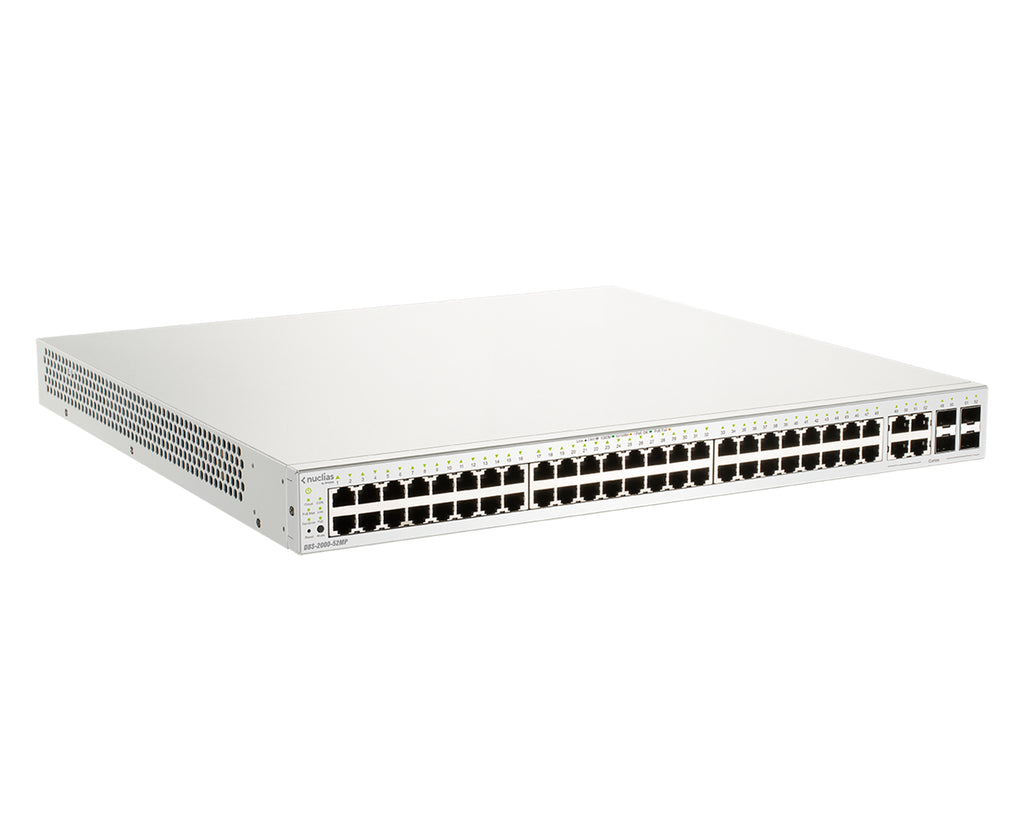 D-Link DBS-2000-52MP Commutateur Réseau Géré L2 Gigabit Ethernet PoE Gris