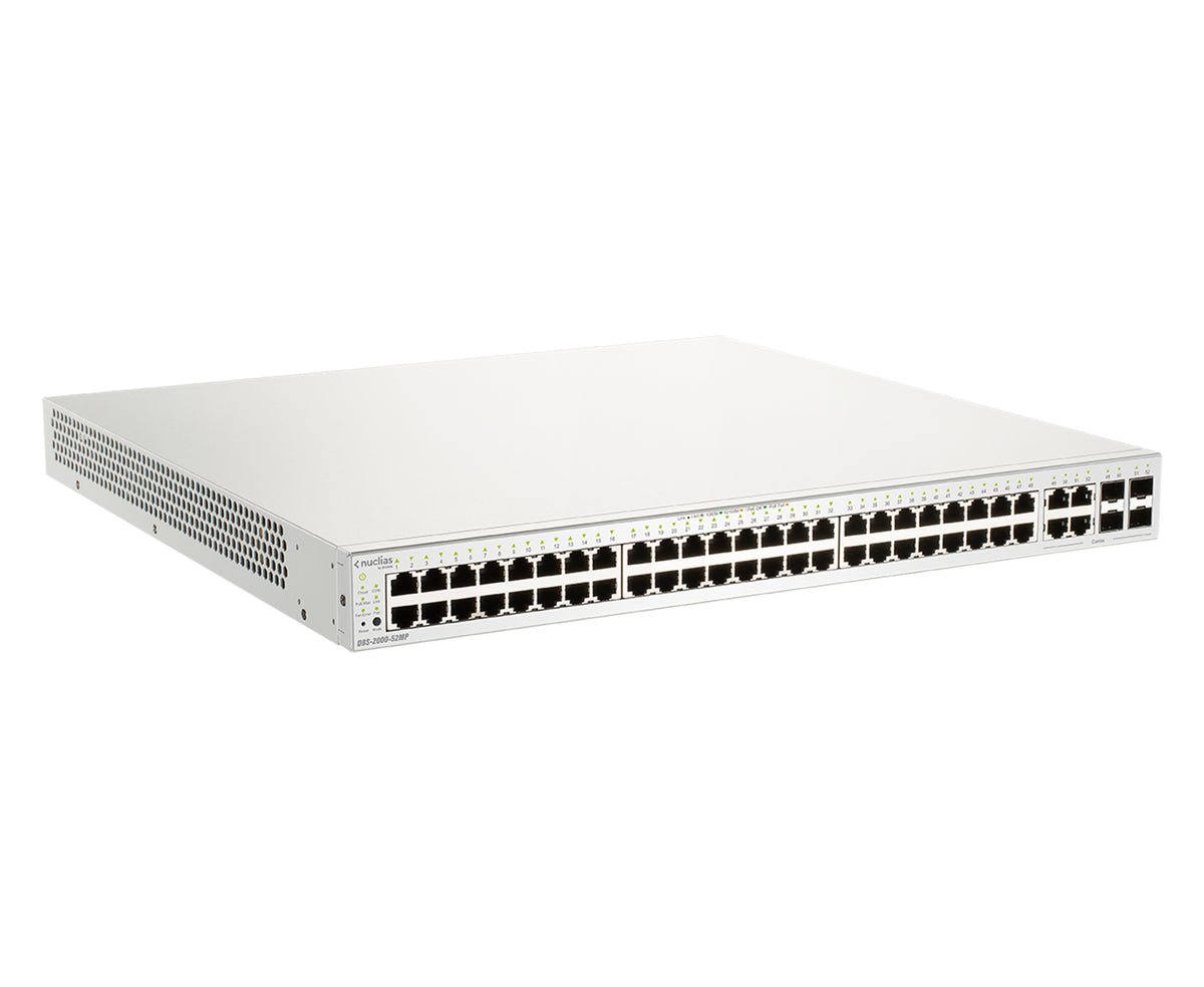D-Link DBS-2000-52MP Commutateur Réseau Géré L2 Gigabit Ethernet PoE Gris