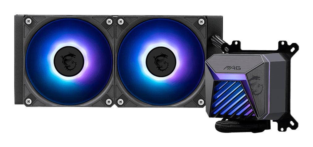 MSI MAG Coreliquid A15 240 Refroidisseur de Liquide Tout-en-un, Ventilateurs 12 cm, Noir