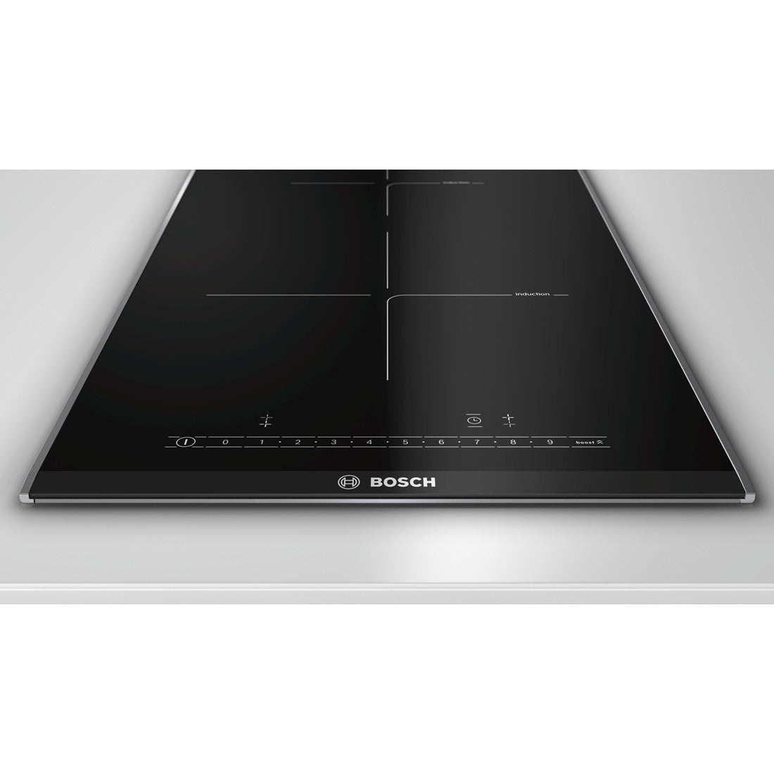 Bosch Bosch PIB375FB1E plaque Noir, Acier inoxydable Intégré Plaque avec zone à induction 2 zone(s)