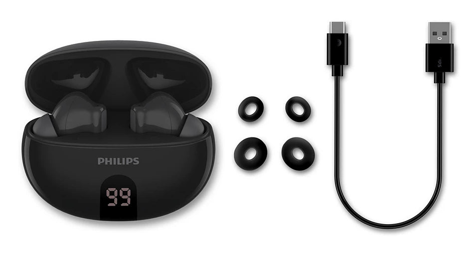 Philips TAT2520BK/00 casque Sans fil Ecouteurs Appels/Musique Bluetooth Noir