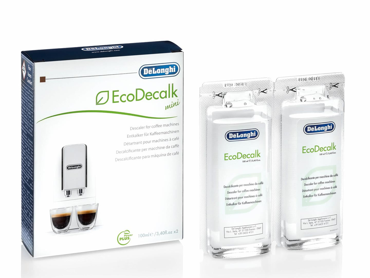 De’Longhi EcoDecalk 2x100ml Cafetières 100 ml