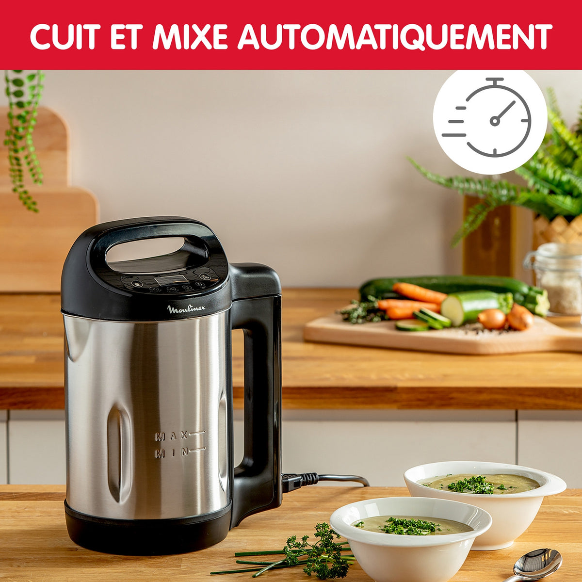 Moulinex Blender chauffant My Daily Soup LM542810