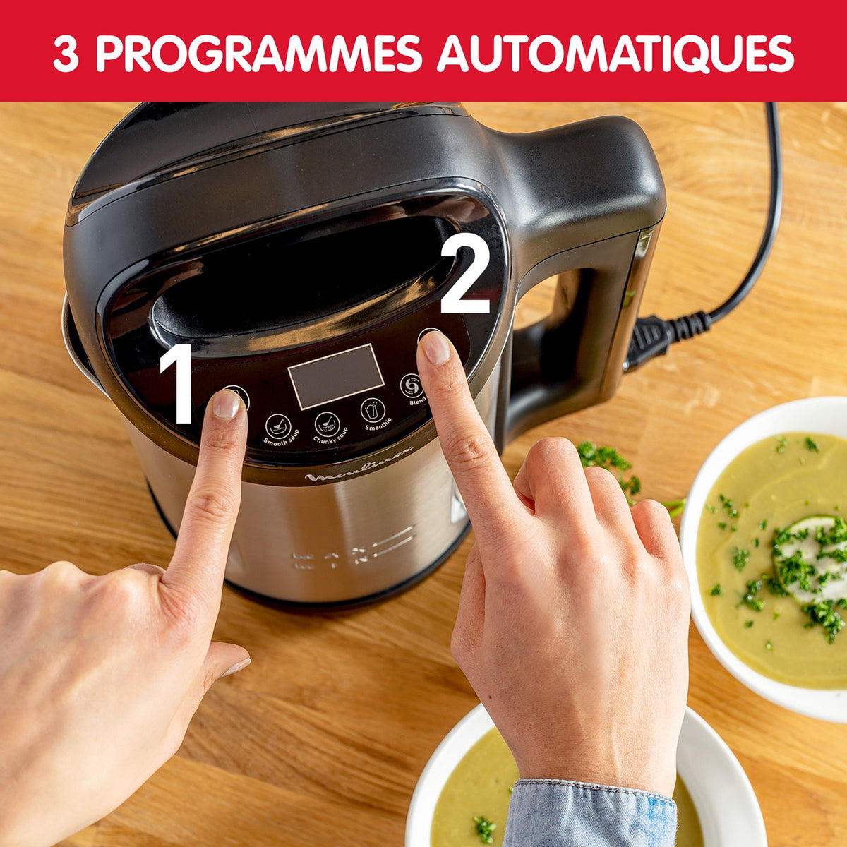 Moulinex Blender chauffant My Daily Soup LM542810