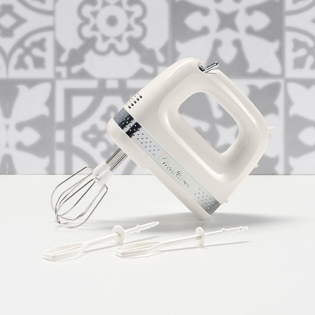 Moulinex Batteur Electrique Soleil 2 Vitesses + 2 Jeux de Fouets, Ivoire HM211A11