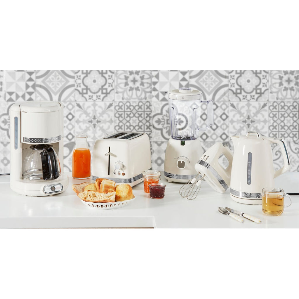 Moulinex Batteur Electrique Soleil 2 Vitesses + 2 Jeux de Fouets, Ivoire HM211A11