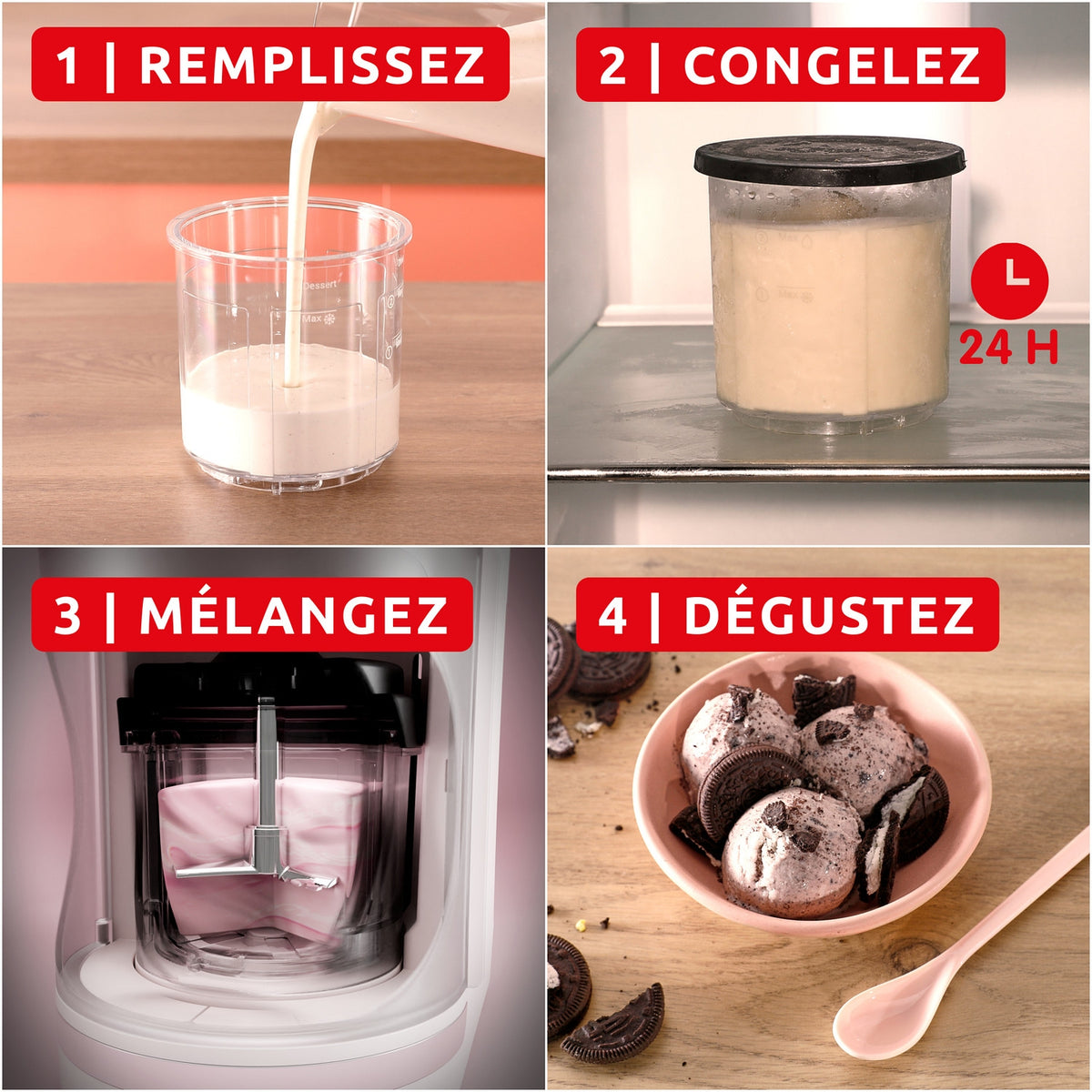 Moulinex Machine à glaces Dolci MJ602AF0