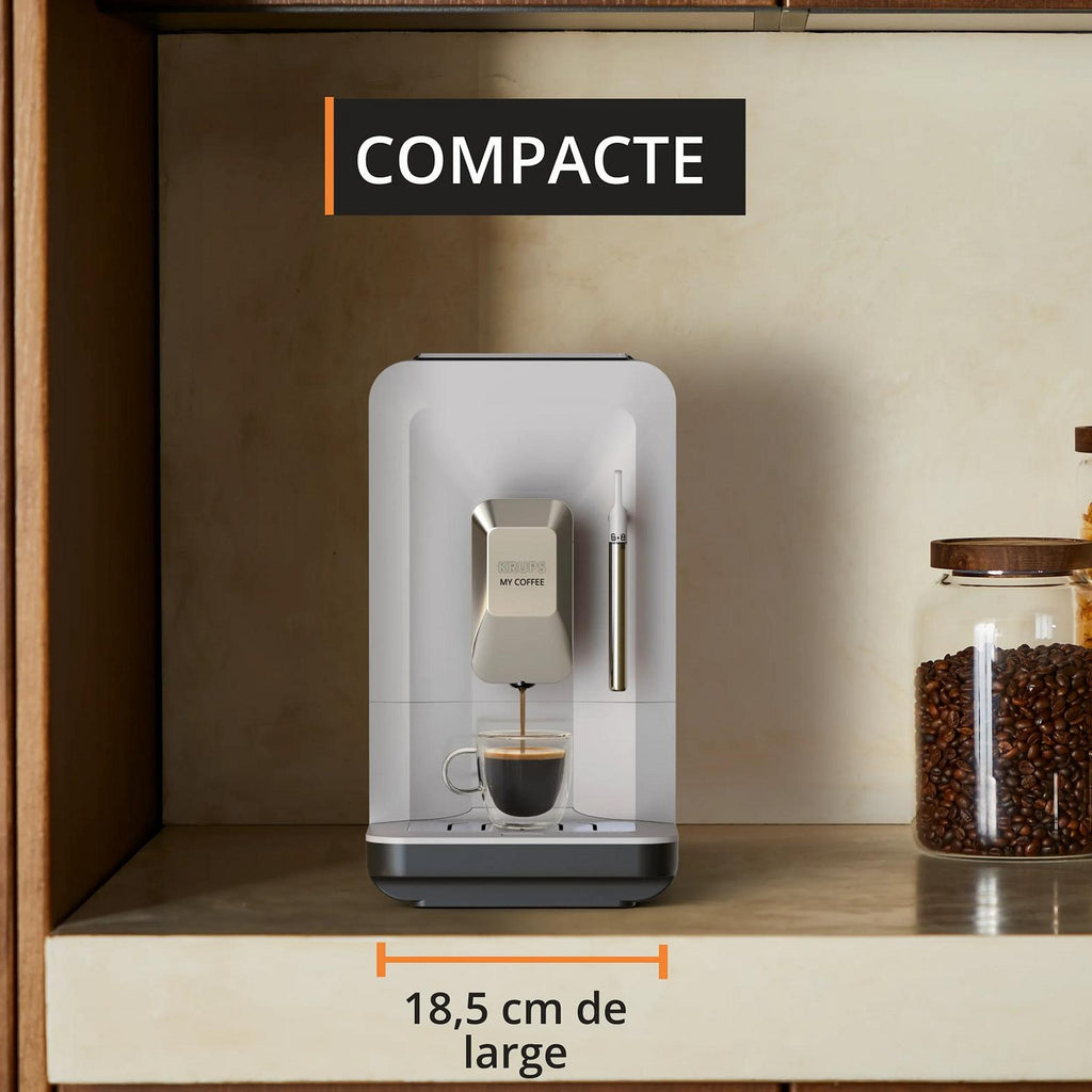 Krups Machine à café avec broyeur My Coffee EA201BE0 Blanc