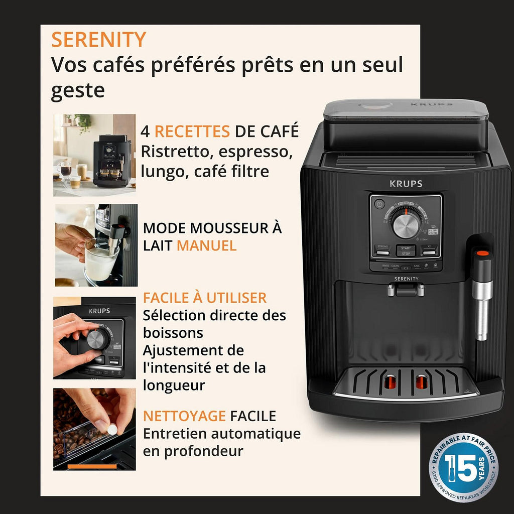 Krups Machine à café Serenity EA4008E0
