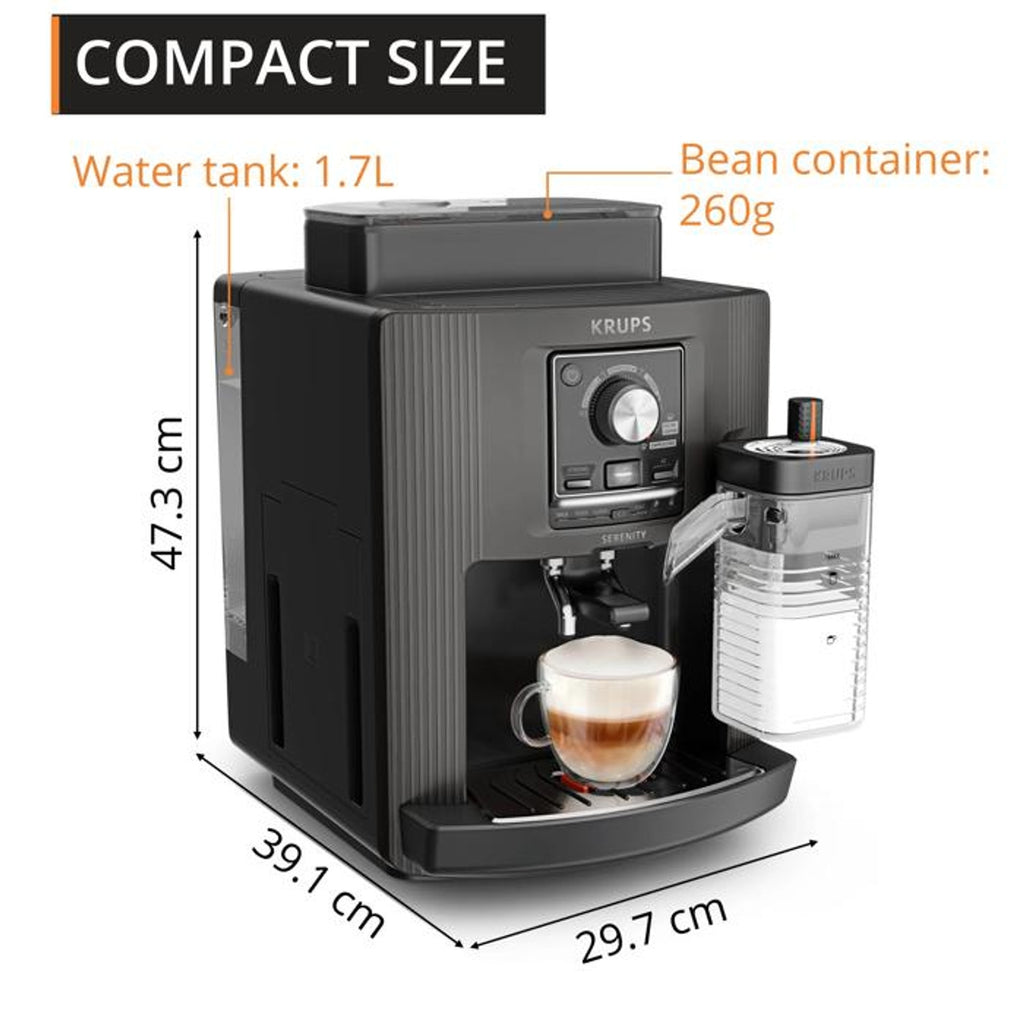 Krups Machine à café avec broyeur Serenity Milk EA402HE0