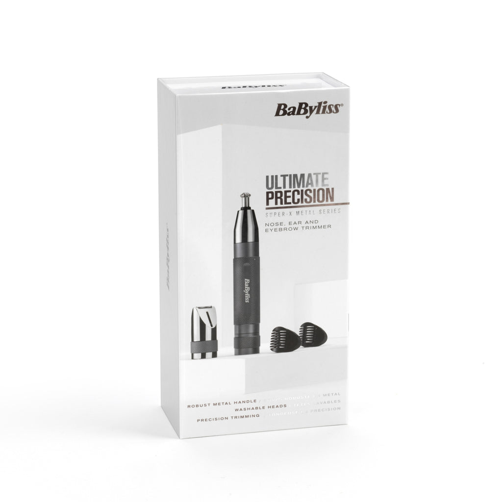 Babyliss Tondeuse nez, oreilles et sourcils Super-X Metal - E116E