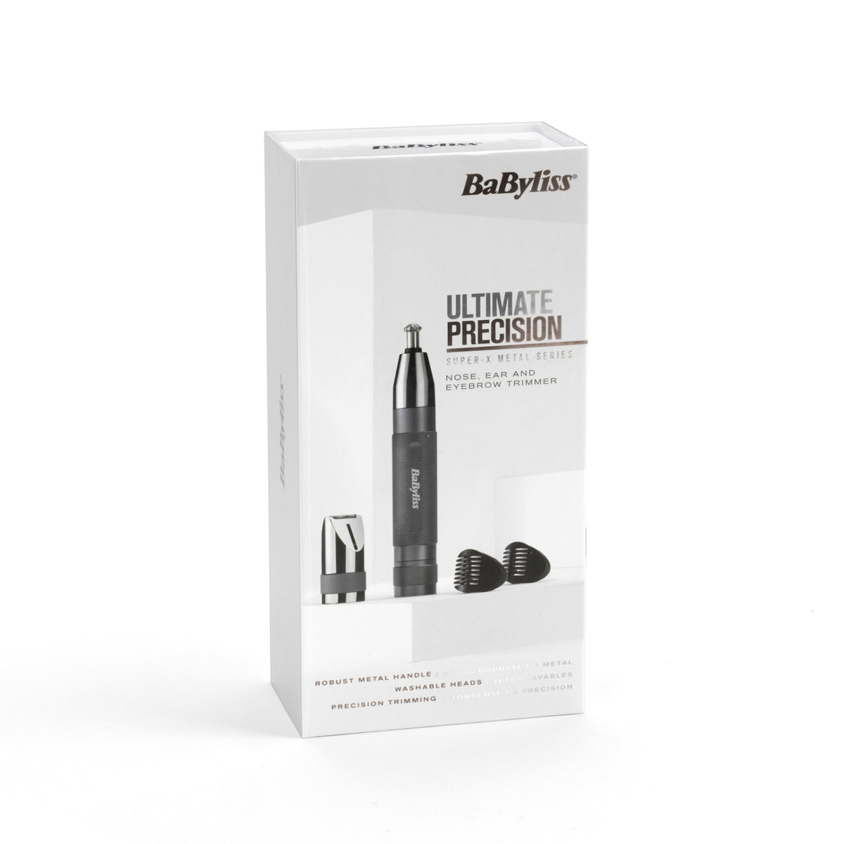 Babyliss Tondeuse nez, oreilles et sourcils Super-X Metal - E116E