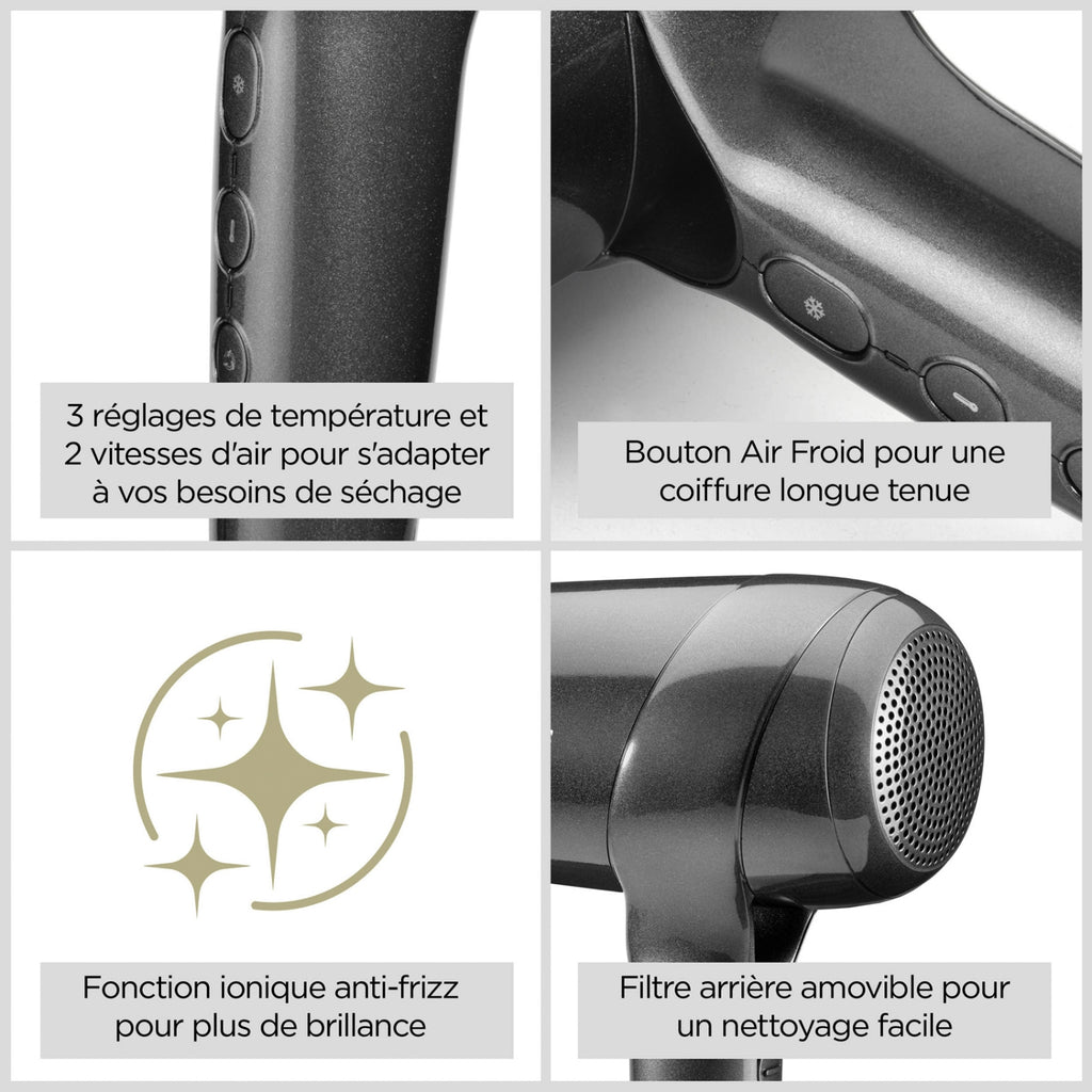 Babyliss Sèche cheveux Titanium Shine D6200DE