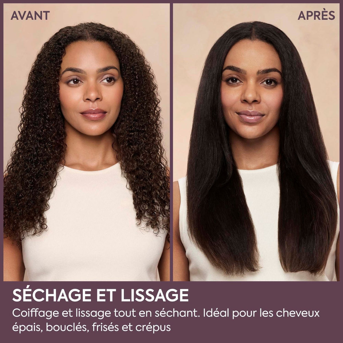 Babyliss Brosse Lissante Air Power Smooth 900W AS6400E - Violet