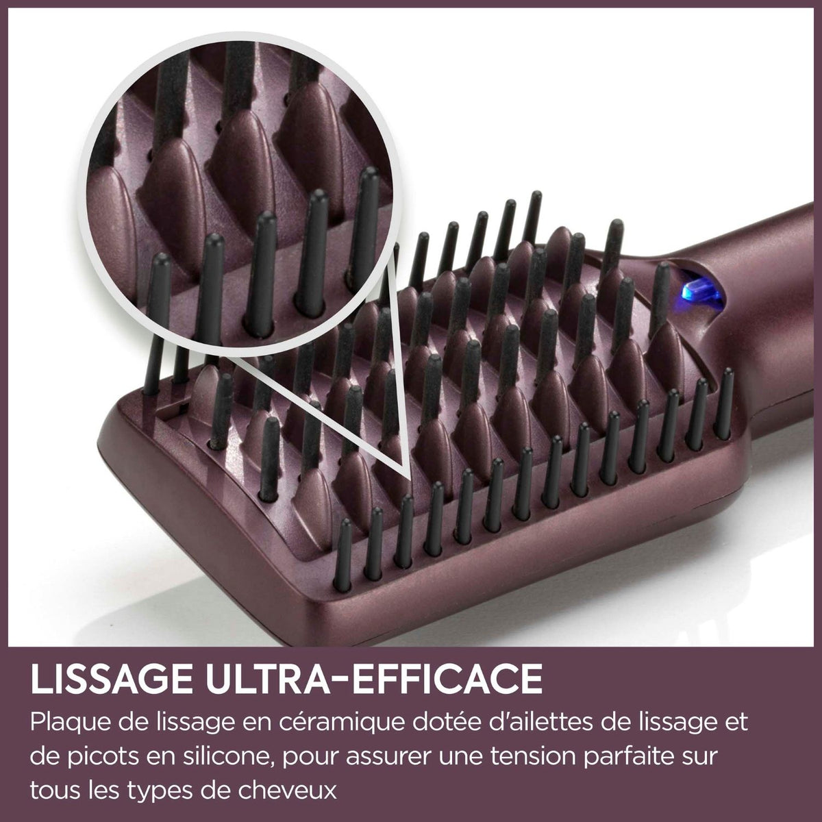 Babyliss Brosse Lissante Air Power Smooth 900W AS6400E - Violet