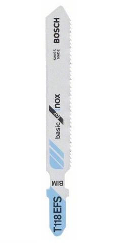 Bosch Bosch 2 608 636 497 Lame de scie sauteuse, à chantourner et sabre Lames de scie sauteuse Bimétal 5 pièce(s)