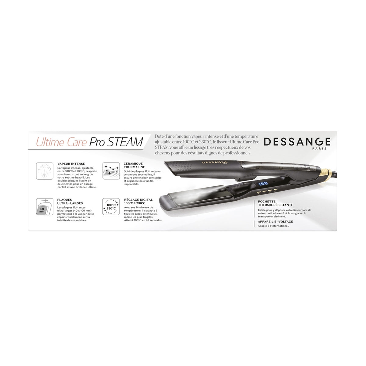 Dessange Lisseur Ultime Care Pro Steam