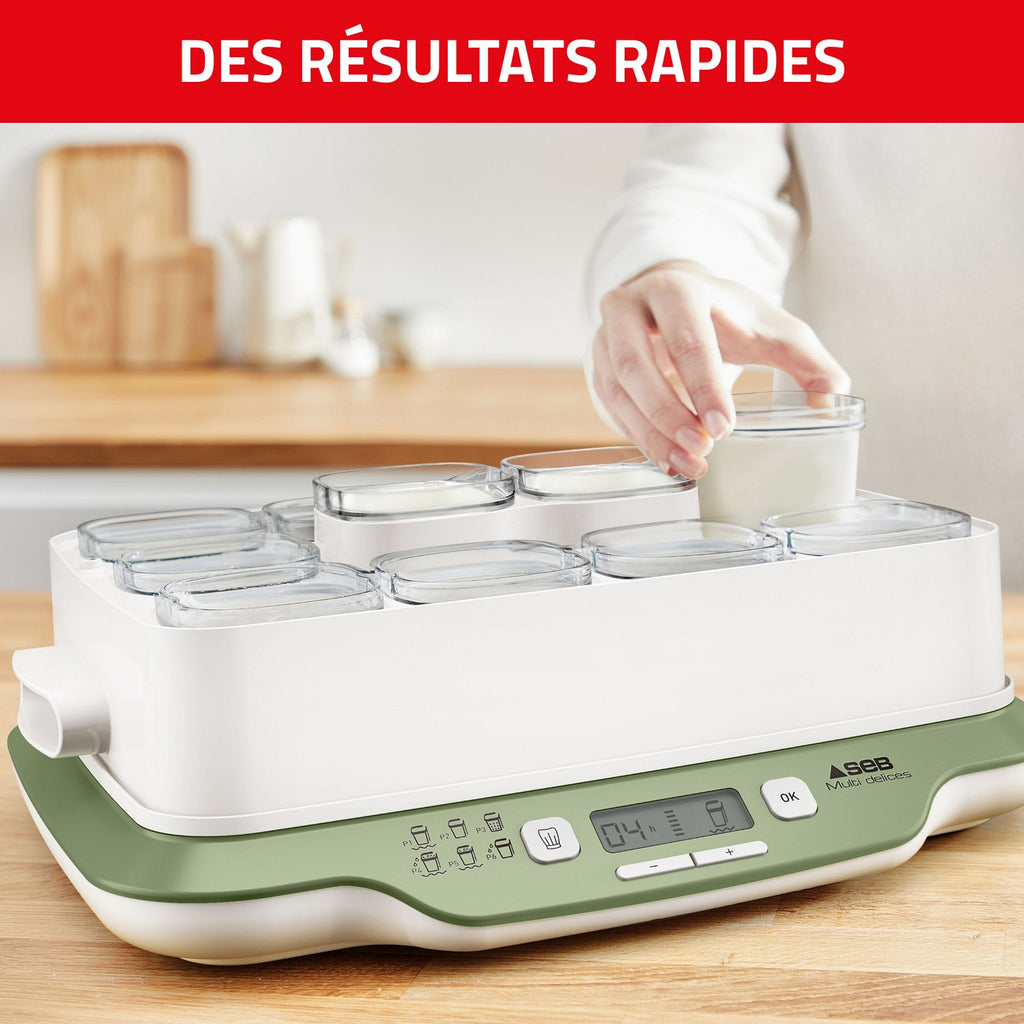 SEB Yaourtière Multi Delices Express & Vegetal - 12 Pots - YG661310