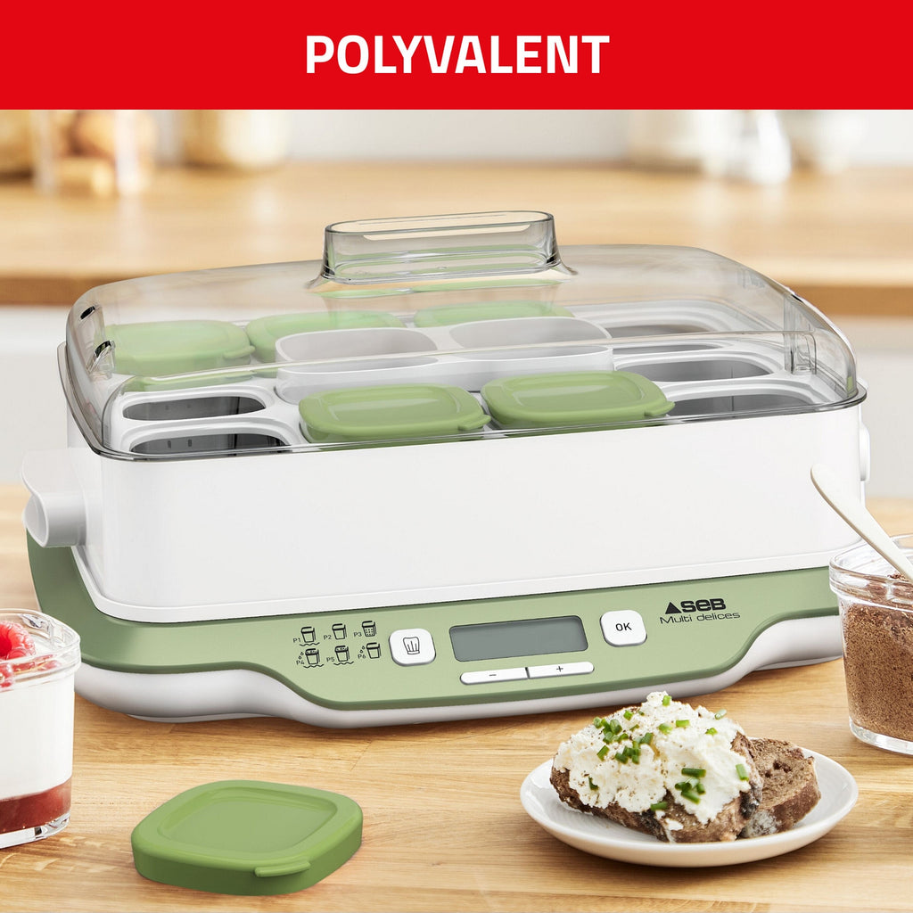 SEB Yaourtière Multi Delices Express & Vegetal - 12 Pots - YG661310