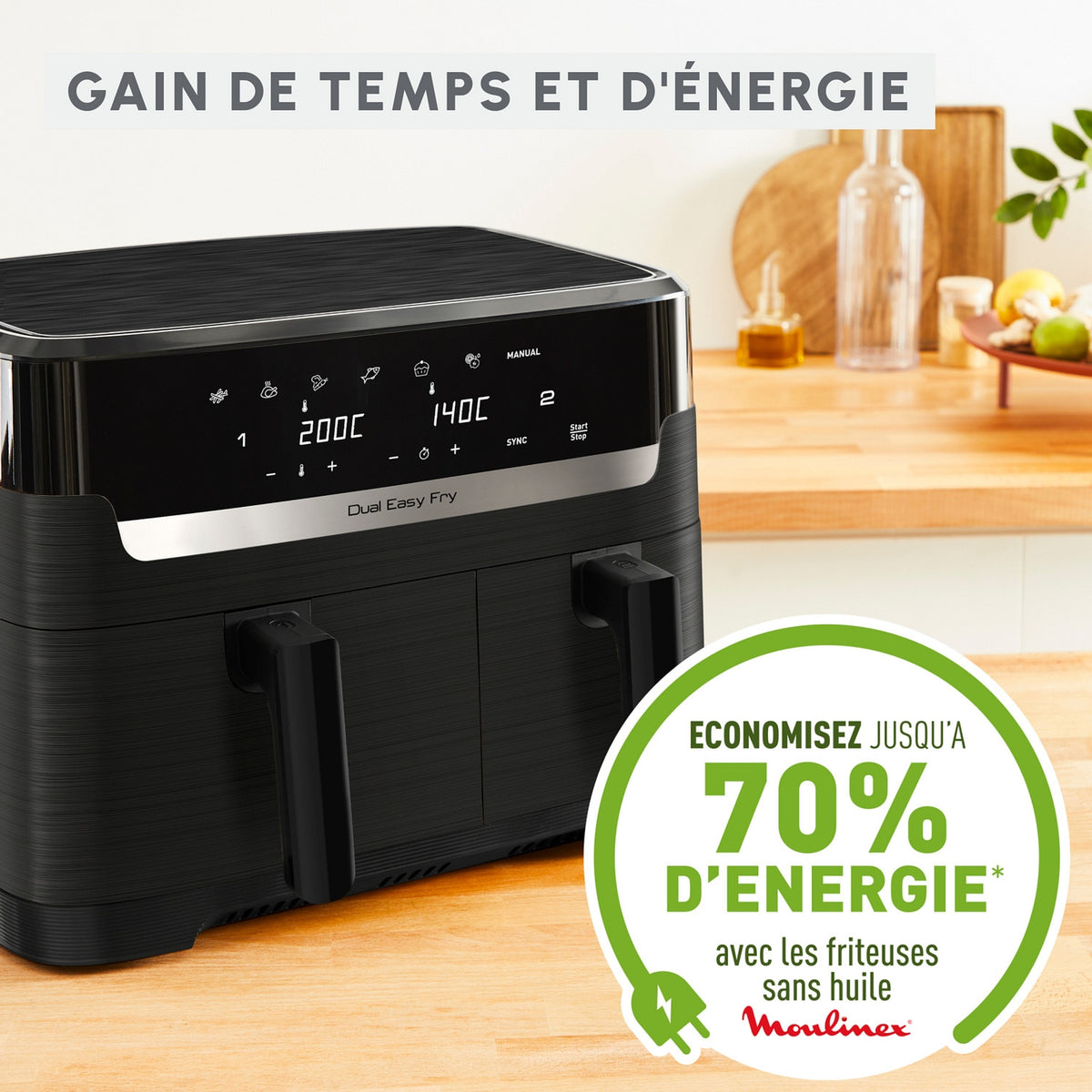 Moulinex Friteuse sans huile 8,3 L EZ901N20