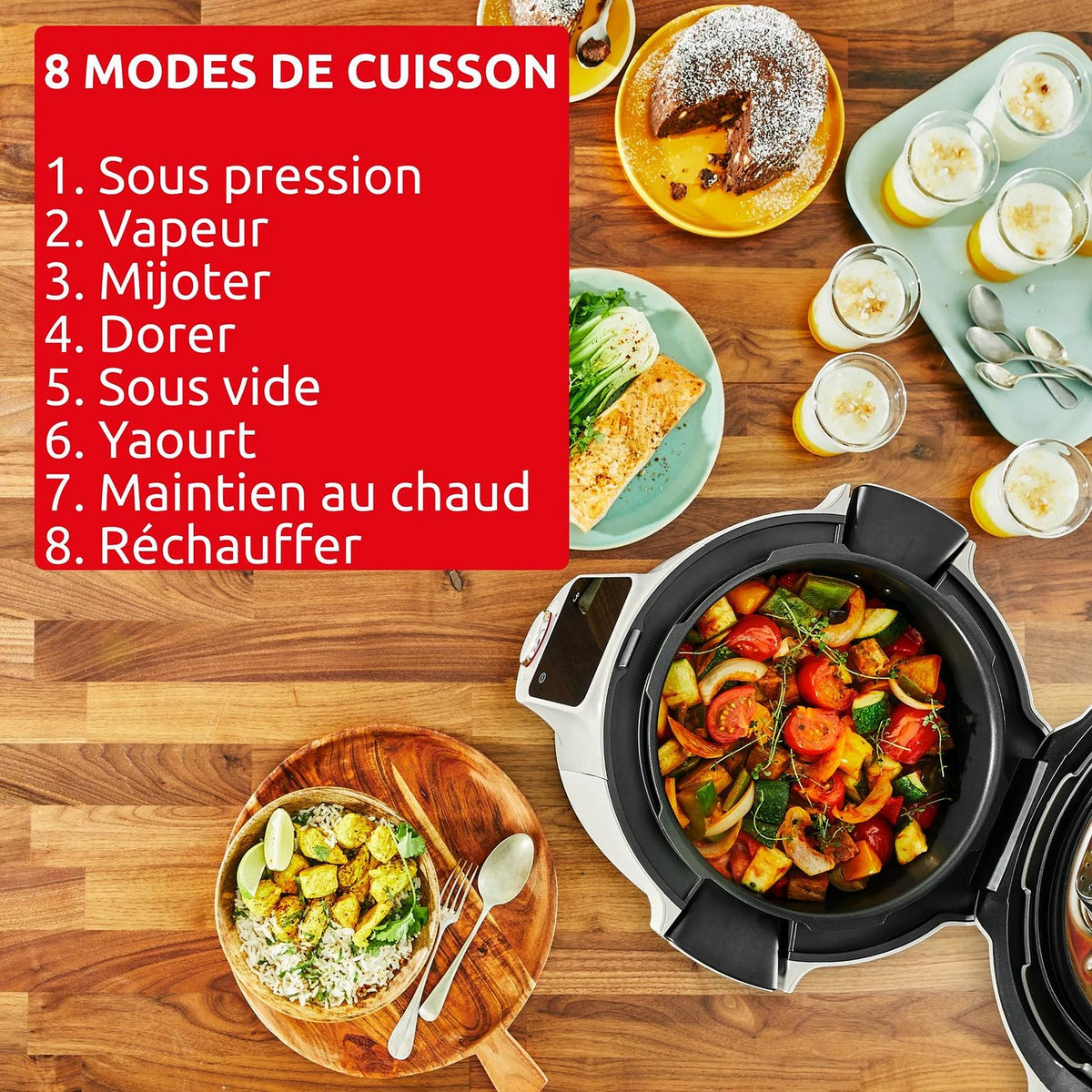 Moulinex Multicuiseur Cookeo Wi-Fi 8en1 CE952AF0